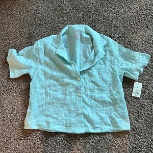 Never worn Gauze button down